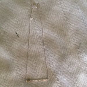 Sterling silver canvas necklace